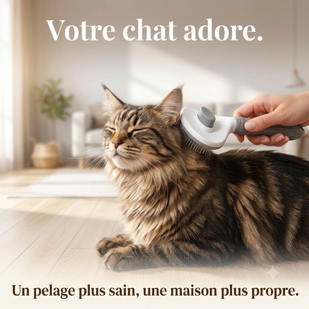 Peigne autonettoyant pour animaux de compagnie, brosse pour chat, épilation pour animaux de compagnie SlUNICEF, brosses de toilettage pour chats, accessoires pour chiens