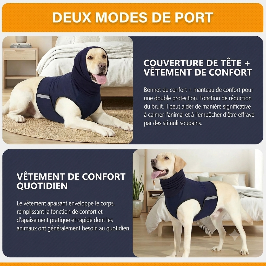 Gilet anti-anxiété pour chien Whisko - vue produit 3