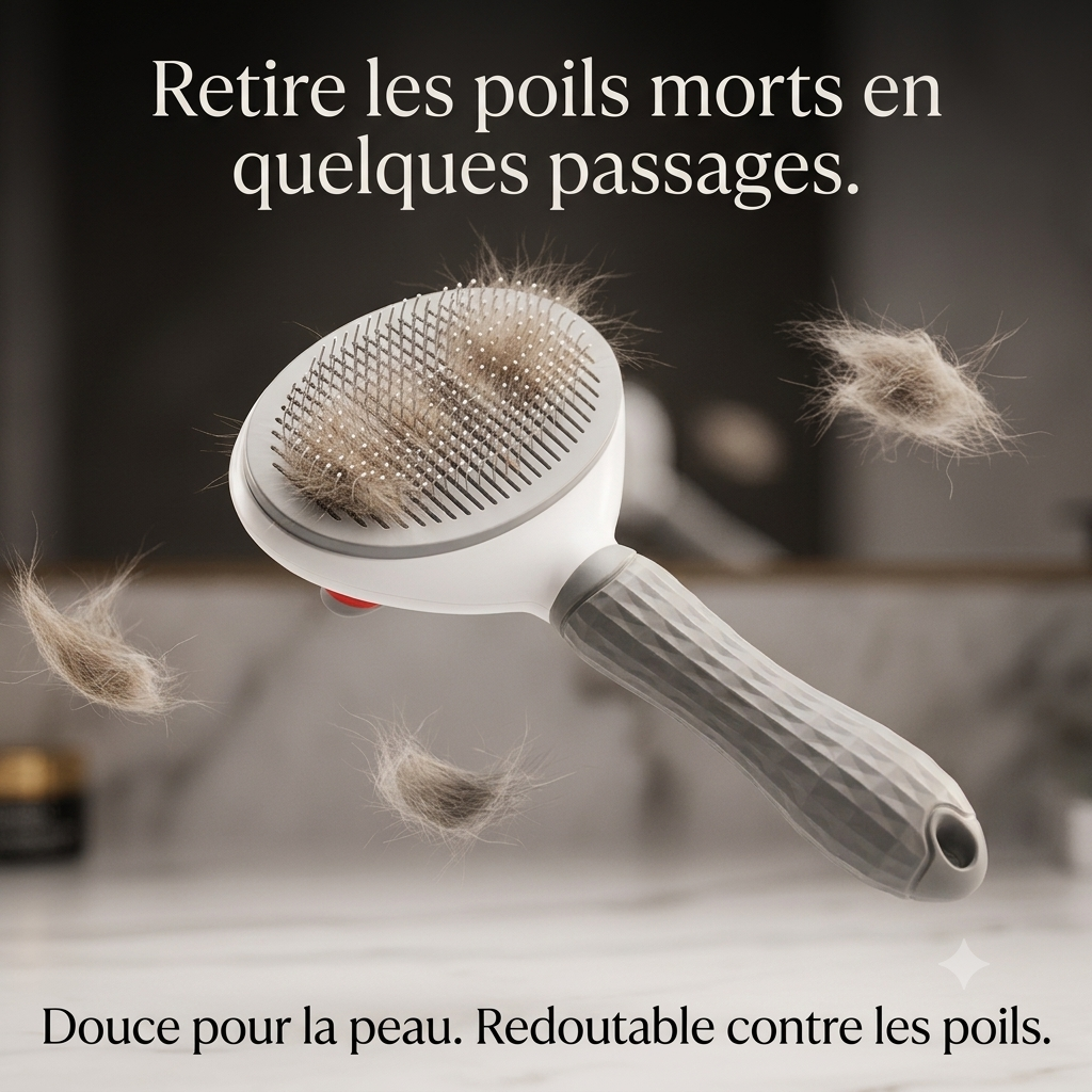 Peigne autonettoyant pour animaux de compagnie, brosse pour chat, épilation pour animaux de compagnie SlUNICEF, brosses de toilettage pour chats, accessoires pour chiens